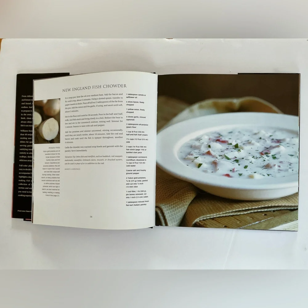 Williams-Sonoma Collection: Fish Cookbook HardCover Recipe Book